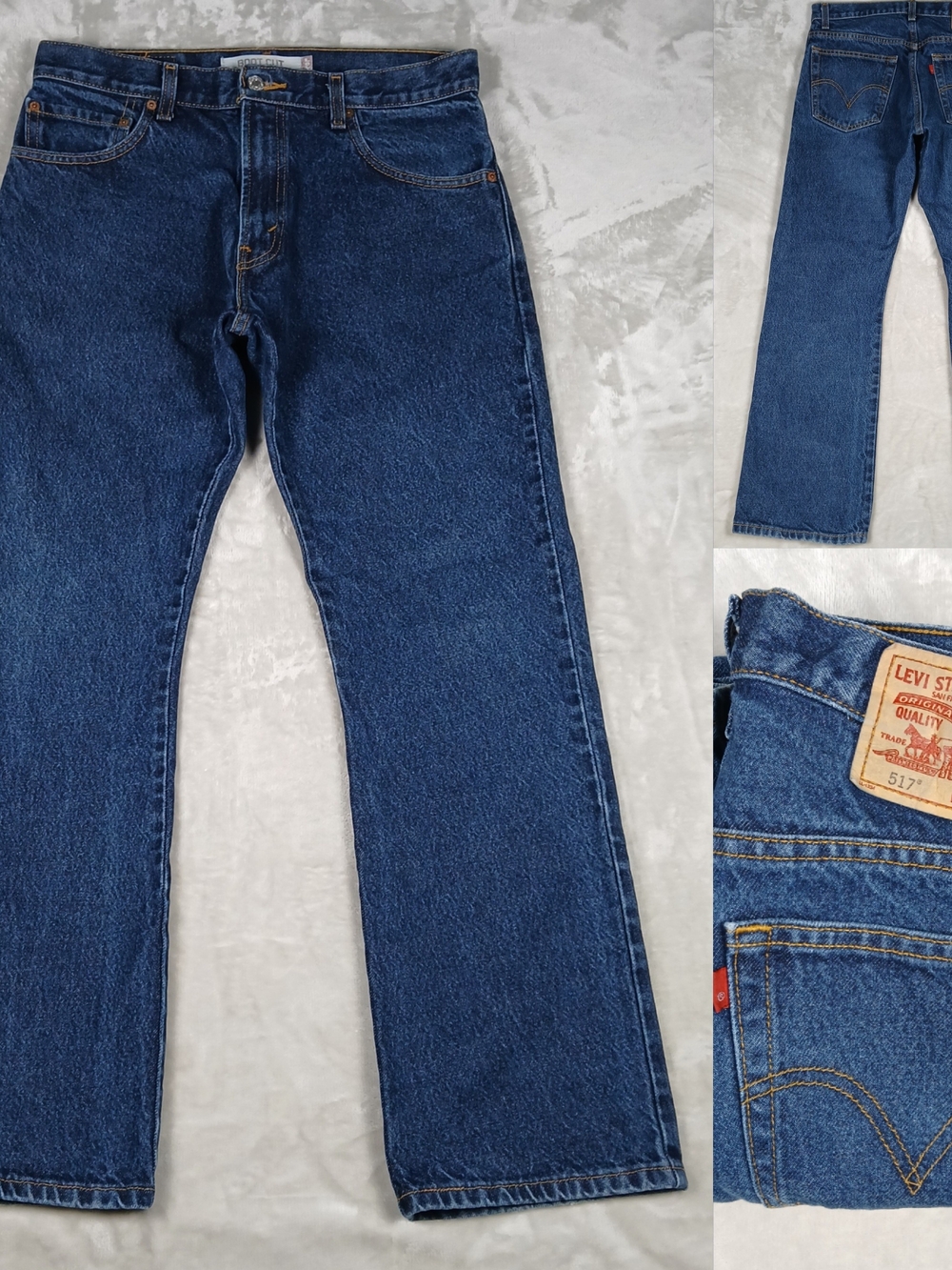 Levi's 517 Boot Cut Jeans 33x30 Men's Dark Wash